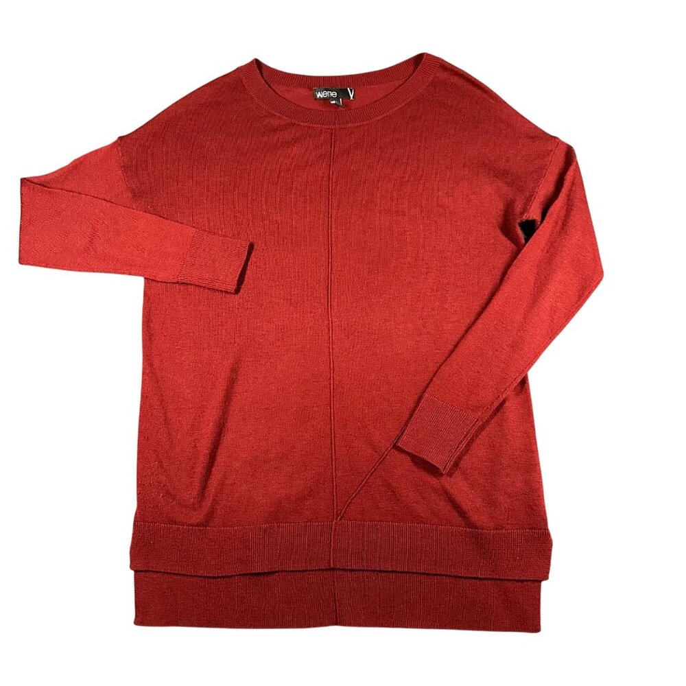 Valette Sweater Womens XS Rust Red Lightweight‎ Pullover Dolman Long Sleeve